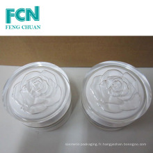 Rose corps d'emballage cosmétique gel acrylique oeil jar 15ml 30ml 50ml 100ml